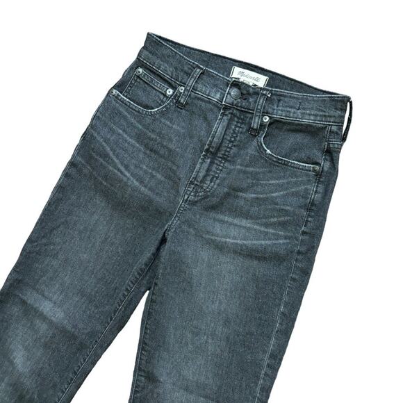 MADEWELL The Perfect Vintage Crop Jeans in Washed Black SZ 25 - Picture 4 of 12